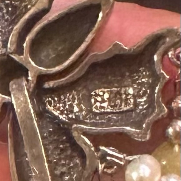 Vintage Silver Butterfly Clasp 6 Strand Beaded Necklace Choker Freshwater Pearl - Picture 9 of 9